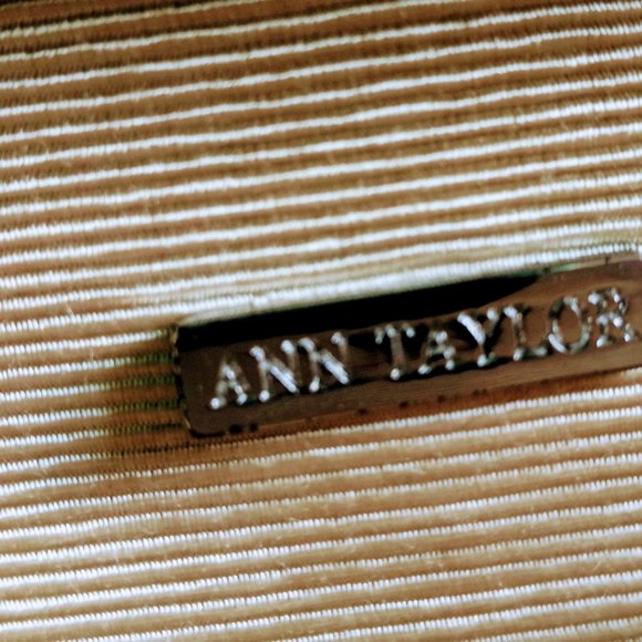 Ann Taylor Black and Gold Beaded Hard Clutch Purse - Picture 7 of 9